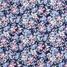 Sommersweat Grote bloemen | Poppy Fabrics – jeansblauw,  thumbnail number 1