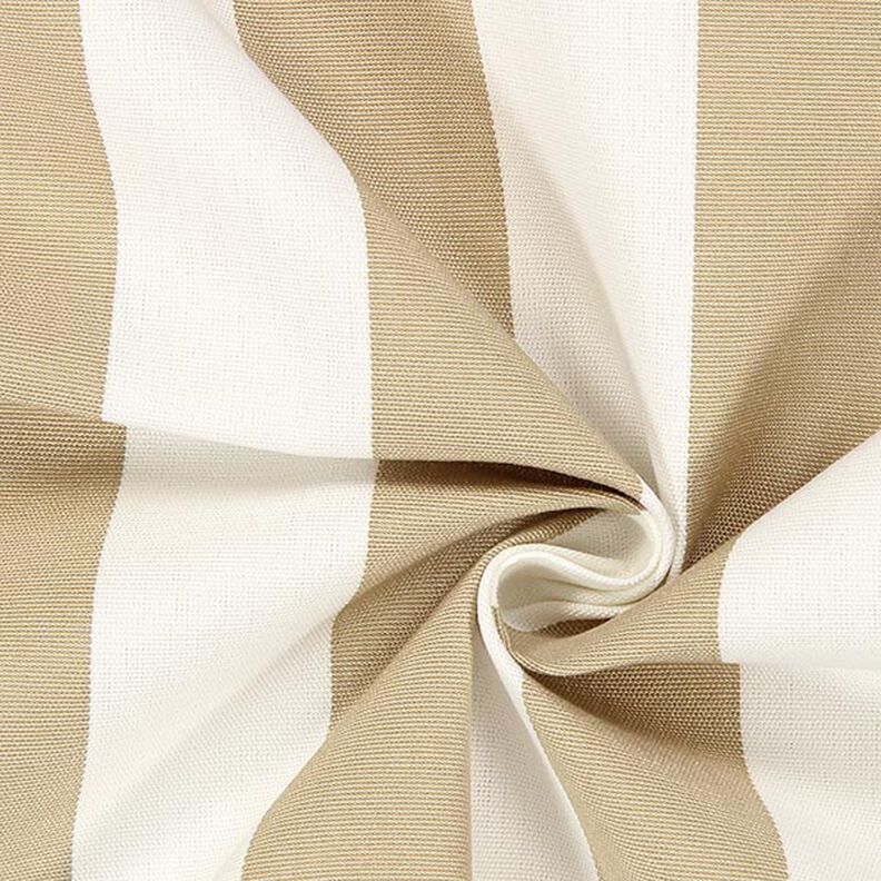 Luifelstof strepen Toldo – wit/beige,  image number 2