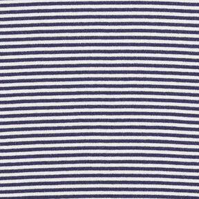 Boordstof rondgebreid smalle ringen – marineblauw/wit, 