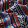 Decostof Jacquard abstracte strepen – marineblauw/karmijnrood,  thumbnail number 2