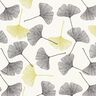 Katoenjersey Gingko-bladeren – ecru/zachtgroen,  thumbnail number 1