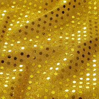 Paillettenstof kleine stippen – goud, 