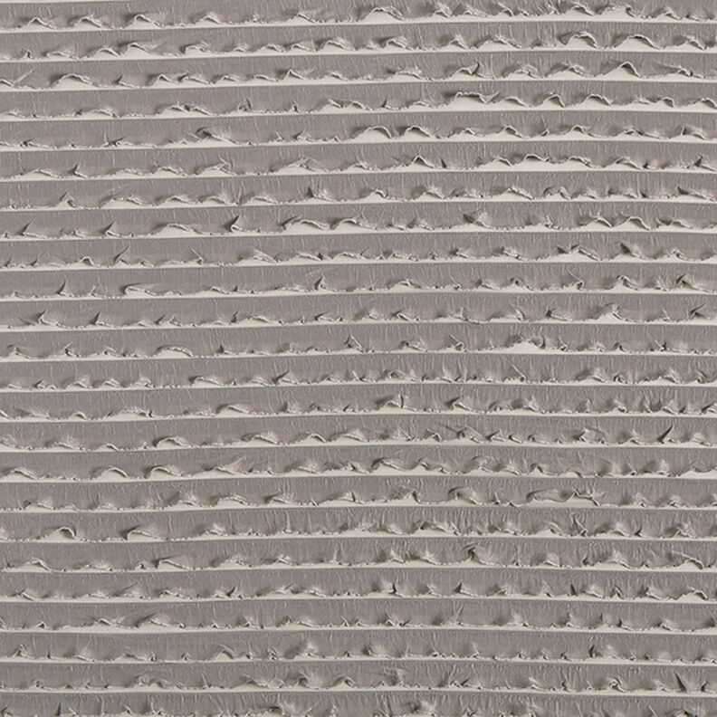 Gegolfde jersey batik horizontale strepen – donkertaupe,  image number 1