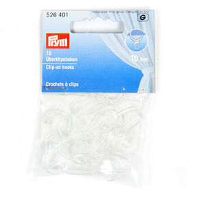 Bovenclipshaken [10 mm] 10 stk – transparant | Prym, 
