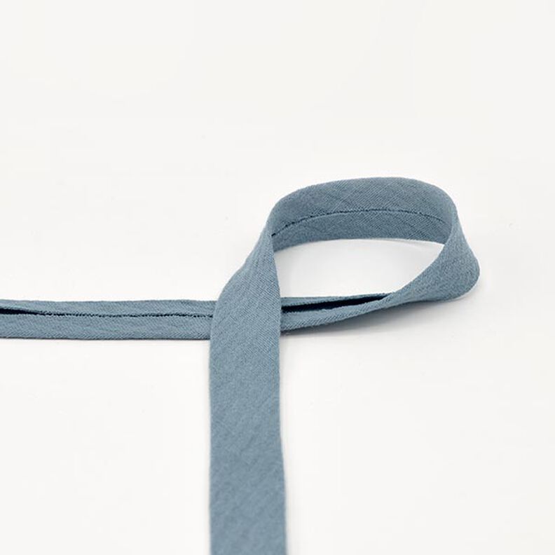 Biasband Mousseline [20 mm] – licht jeansblauw,  image number 1