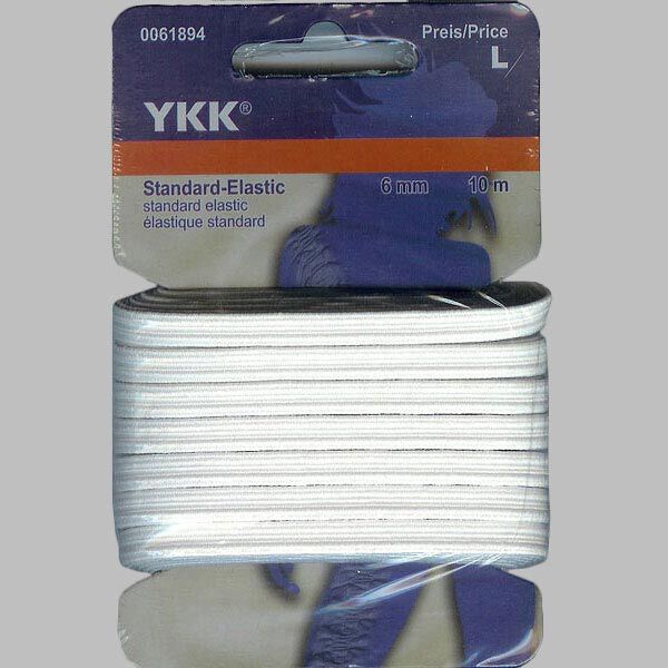 Standaard elastiek [10m] – wit | YKK,  image number 1