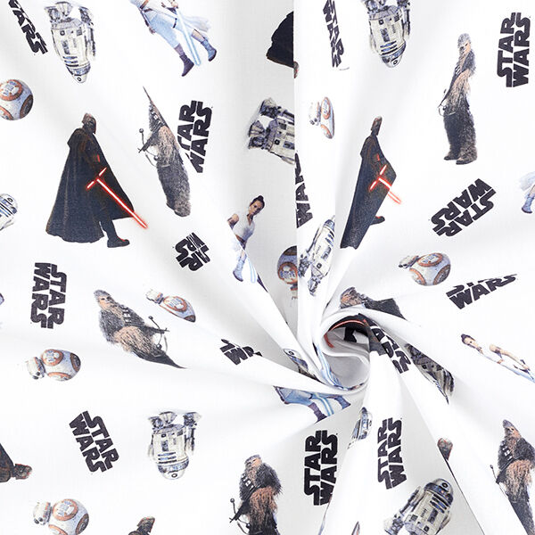 Cretonne Licentiestof Figuren | Star Wars – wit,  image number 3
