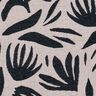 Decostof Gobelin abstracte planten – lichtbeige/zwart,  thumbnail number 6