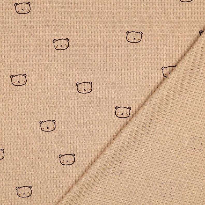 Wafel jersey Beertje | Poppy Fabrics – donker oudroze/aubergine, image number 4