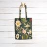 Decostof Canvas Nostalgische bloemen – donkergroen,  thumbnail number 6