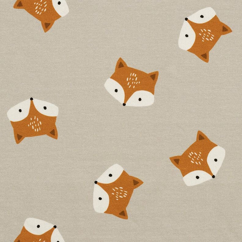 French Terry kleine vos – zilvergrijs,  image number 1