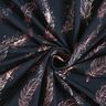 Katoenjersey Gouden veren | Glitzerpüppi – zwart blauw/donker oudroze,  thumbnail number 3