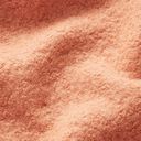 Mantelboucle effen – koraal, 