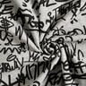 Alpenfleece Graffiti Mix – zilvergrijs,  thumbnail number 3