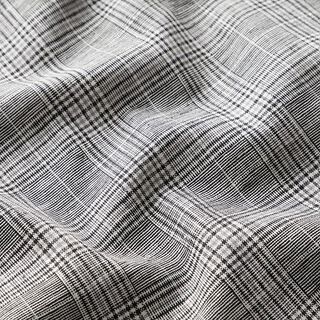 Pakstof ruit metallicgaren – zwart/wit, 