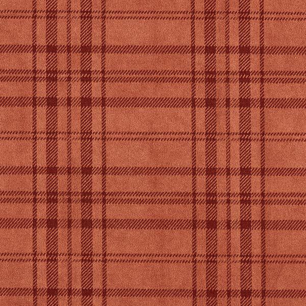 Jacquard broekenstof stretch ruiten – terracotta, image number 1