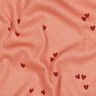 Ribjersey verspreide harten | Poppy Fabrics – zalm/donkerrood,  thumbnail number 2