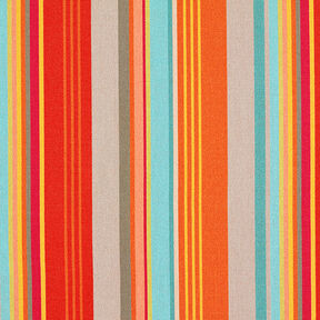 Outdoorstof Canvas Strepen – oranje/rood, 