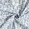 Katoenpopeline Bloemenzee – jeansblauw/wit,  thumbnail number 3