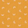 Mousseline/dubbel gehaakte stoffen delicate vlinders – currygeel,  thumbnail number 1