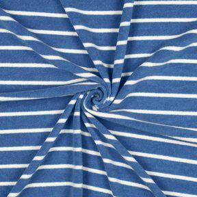 Badstof jersey Strepen – stralend blauw/ivoor, 
