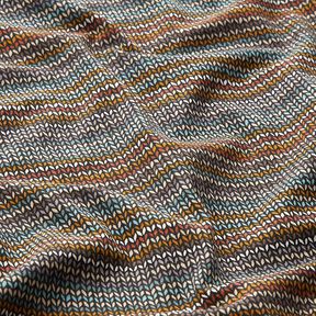 Katoenjersey Gebreid patroon – zwart, 