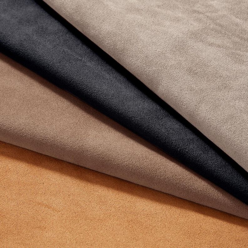 Velours met sherpa bonten achterkant – zwart,  image number 5