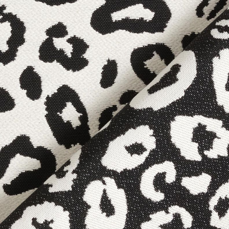 Decostof Jacquard Luipaard – ivoor/zwart,  image number 4