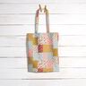 Katoenen stof Cretonne Patchwork-look – wit/zalm,  thumbnail number 7