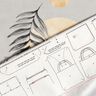 Tassen Panel Canvas Palmblad en maan – lichtgrijs,  thumbnail number 7