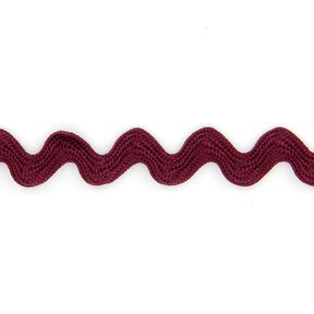 Gekartelde vlecht [12 mm] – bordeauxrood, 