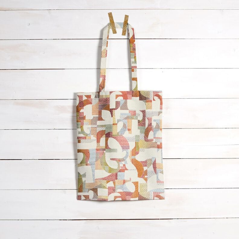 Decostof Gobelin Kleurrijke vormen – lichtbeige/lichtgeel,  image number 6