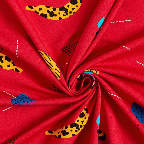 Katoenjersey dierlijke vruchten | DIY Eule – rood, image number 4