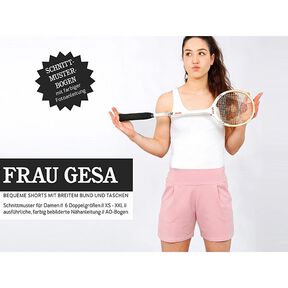 FRAU GESA - comfortabele short met brede tailleband, Studio Schnittreif  | XS -  XXL, 