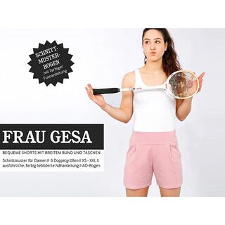 FRAU GESA - comfortabele short met brede tailleband, Studio Schnittreif  | XS -  XXL, 