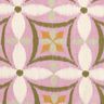 Decostof Canvas Borduurwerklook groot – pastelviolet/lichtbeige,  thumbnail number 1