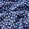 Viscosecrêpe kleine bloemen – marineblauw/wit,  thumbnail number 2