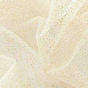 Glittertule royal – ecru/goud, 