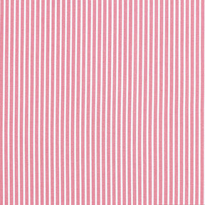 Katoenpopeline Strepen – roze/wit, 