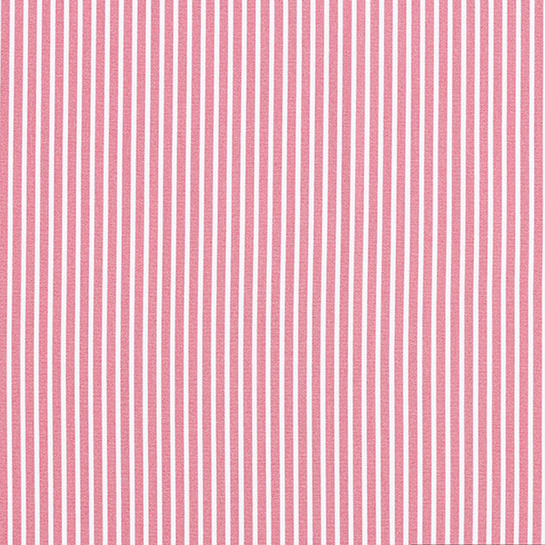 Katoenpopeline Strepen – roze/wit,  image number 1