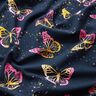 Katoenjersey Vlinders | Glitzerpüppi – nachtblauw/pink,  thumbnail number 2