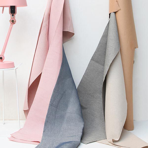 Decostof Jacquard Structuur effen – roze/wit, image number 8