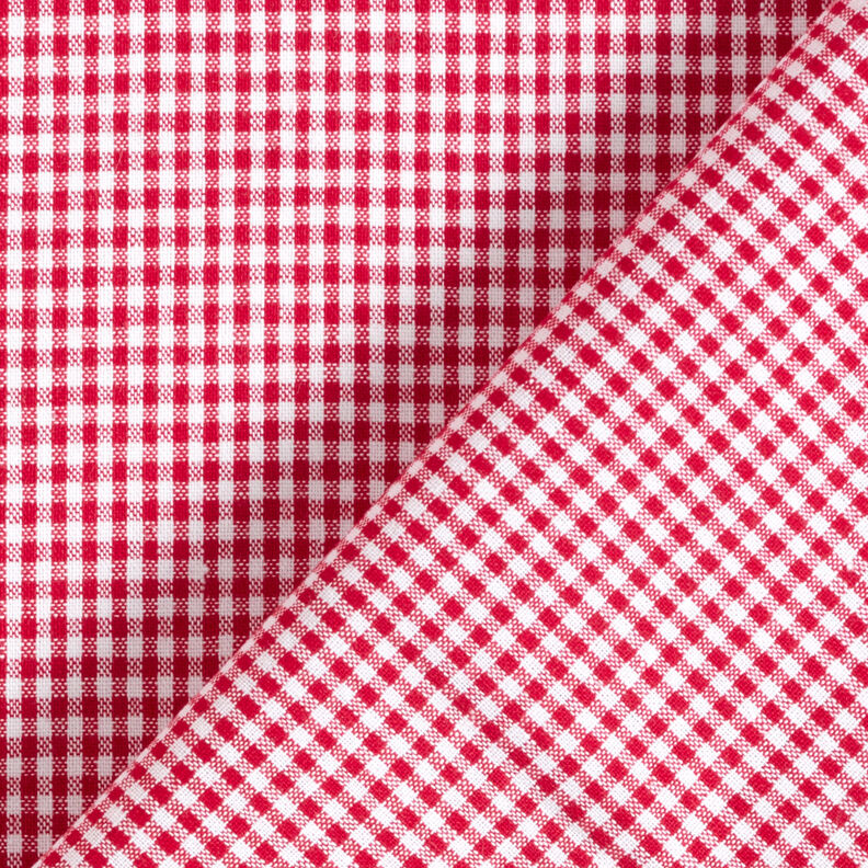 Katoenen stof Vichy ruit 0,2 cm – rood/wit,  image number 4