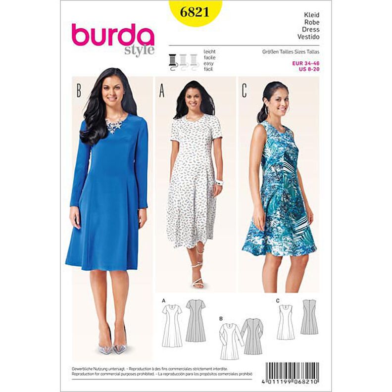 Jurk, Burda 6821,  image number 1