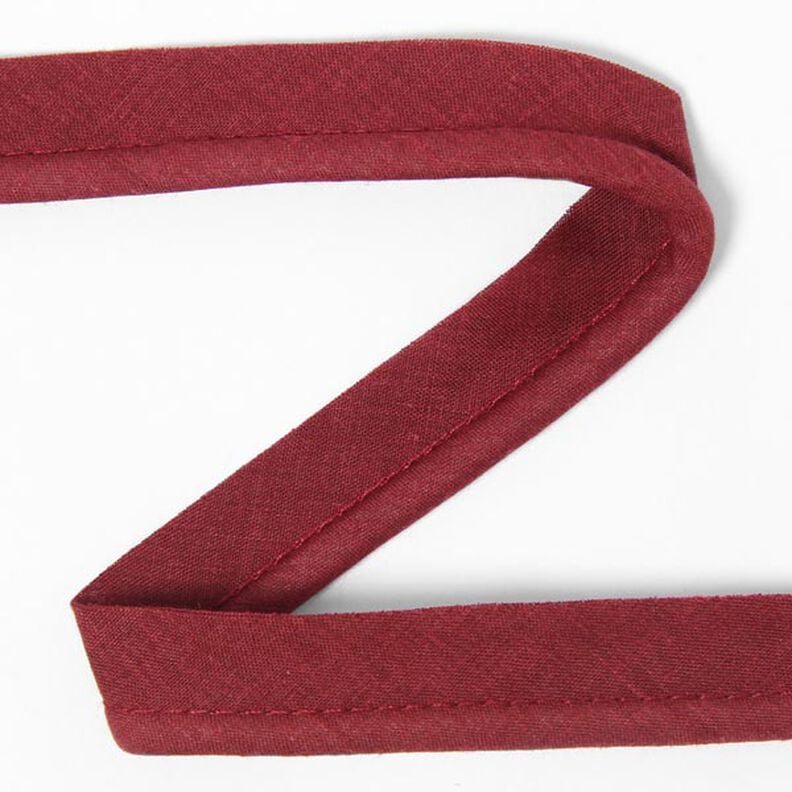 Katoenen paspelband [20 mm] - bordeaux rood,  image number 1