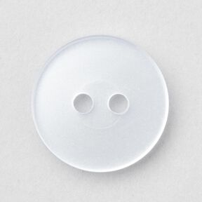 2-gats knoop glanzend [Ø 15 mm] – wit, 