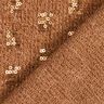 Gebreide stof glitter pailletten vakjes – karamel,  thumbnail number 4