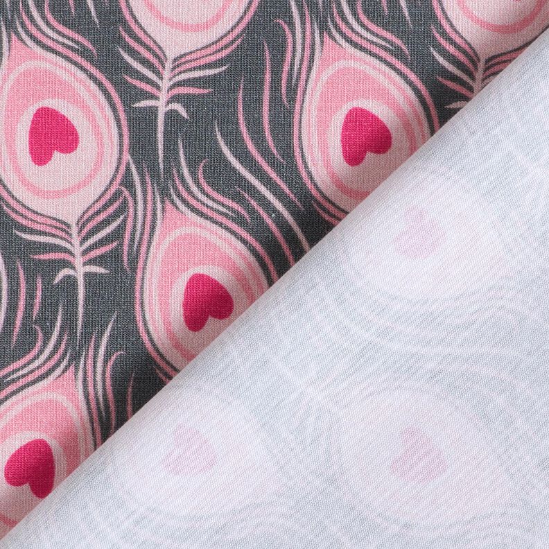 Katoenjersey Pavo | Stoff&Liebe – leigrijs/intens roze,  image number 4