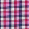Mousseline/dubbel gehaakte stoffen Ruit Doubleface | Poppy Fabrics – lila/marineblauw,  thumbnail number 1