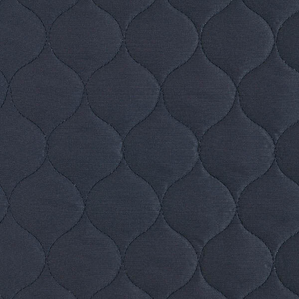 Doorgestikte stof Cirkelvormig motief – marineblauw,  image number 1